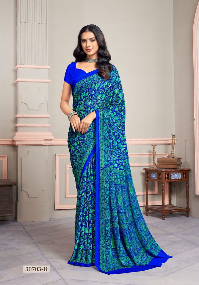 Star Chiffon Vol 147 By Ruchi Daily Wear Printed Saree Suppliers In Mumbai
